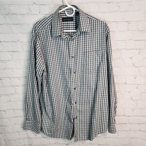 Men's Kenneth Roberts Platinum longsleeve button-down shirt, size Large